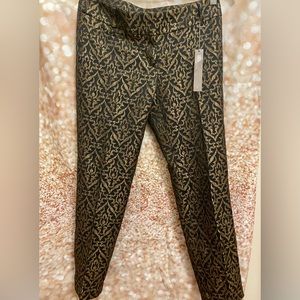NWT Loft Brocade Patterned Pants-size 2